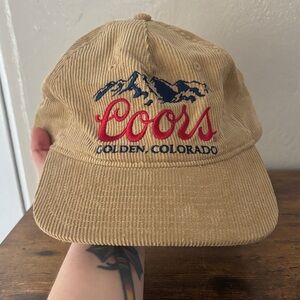 Coors Tan Corduroy Hat